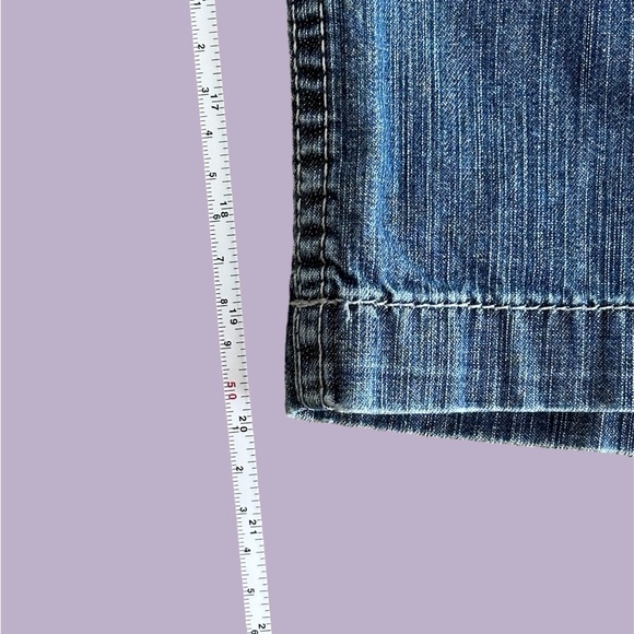 Riders By Lee Women’s 16M Jean‎ Denim Cargo Capris Shorts Jorts 36x20 Baggy Y2K - Picture 9 of 9